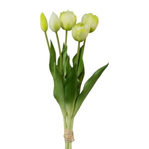 Umelý zväzok tulipánov 5 ks sv. biela, v. 38 cm, umelé kvety na hrob, umele kvety na hrob, umelé kvety na hroby, lacne umele kvety na hrob, umele kytice na hrob, umele kytice na hroby, umelé ikebany na hrob, umele ikebany na hroby, umele ikebany na hrob, kvety na hrob umele, kytice na hroby umele