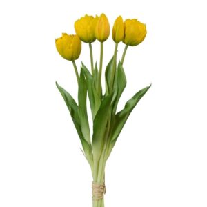 Umelý zväzok tulipánov 5 ks žltá, v. 38 cm, umelé kvety na hrob, umele kvety na hrob, umelé kvety na hroby, lacne umele kvety na hrob, umele kytice na hrob, umele kytice na hroby, umelé ikebany na hrob, umele ikebany na hroby, umele ikebany na hrob, kvety na hrob umele, kytice na hroby umele