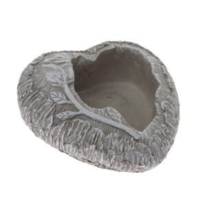 Betónový obal na kvetináč Srdce s vetvičkou sivá, 16 x 6,5 cm, kamenné dekorácie na hroby, kvetináč na hrob, kvetinac na hrob, kvetinace na hrob, kvetinac na hrob srdce, kamenné kvetinace na hroby, kvetináč na cintorín, keramické kvetináče na hrob, betonovy kvetinac, betónový kvetináč, kvetinac betonovy, kvetináč betónový, betonovy crepnik, betonovy kvetinac imitacia dreva, betonovy kvetináč, betonovy kochlik