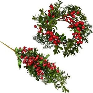 DOMMIO Veniec a vetva zdobený borievkou a bazou, priemer 30, dĺžka 70 cm, umelé kvety na hrob, umele kvety na hrob, umelé kvety na hroby, lacne umele kvety na hrob, umele kytice na hrob, umele kytice na hroby, umelé ikebany na hrob, umele ikebany na hroby, umele ikebany na hrob, kvety na hrob umele, kytice na hroby umele