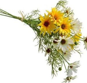 DOMMIO Lúčne kvety margaréty žlté 70 cm, umelé kvety na hrob, umele kvety na hrob, umelé kvety na hroby, lacne umele kvety na hrob, umele kytice na hrob, umele kytice na hroby, umelé ikebany na hrob, umele ikebany na hroby, umele ikebany na hrob, kvety na hrob umele, kytice na hroby umele