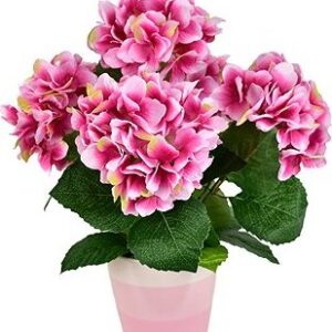 DOMMIO Hortenzia ružová 5 kvetov v keramickom kvetináči 40 × 30 cm, umelé kvety na hrob, umele kvety na hrob, umelé kvety na hroby, lacne umele kvety na hrob, umele kytice na hrob, umele kytice na hroby, umelé ikebany na hrob, umele ikebany na hroby, umele ikebany na hrob, kvety na hrob umele, kytice na hroby umele