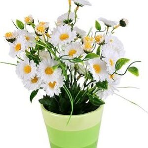 DOMMIO Margaréty biele 34 kvetov v keramickom kvetináči 30 × 25 cm, umelé kvety na hrob, umele kvety na hrob, umelé kvety na hroby, lacne umele kvety na hrob, umele kytice na hrob, umele kytice na hroby, umelé ikebany na hrob, umele ikebany na hroby, umele ikebany na hrob, kvety na hrob umele, kytice na hroby umele