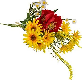 DOMMIO Kytica žltých margarét s vlčím makom a harmančekom 70 cm, umelé kvety na hrob, umele kvety na hrob, umelé kvety na hroby, lacne umele kvety na hrob, umele kytice na hrob, umele kytice na hroby, umelé ikebany na hrob, umele ikebany na hroby, umele ikebany na hrob, kvety na hrob umele, kytice na hroby umele
