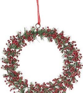 H & L Veniec s trblietkami a bobuľami, 26 cm, umelé kvety na hrob, umele kvety na hrob, umelé kvety na hroby, lacne umele kvety na hrob, umele kytice na hrob, umele kytice na hroby, umelé ikebany na hrob, umele ikebany na hroby, umele ikebany na hrob, kvety na hrob umele, kytice na hroby umele