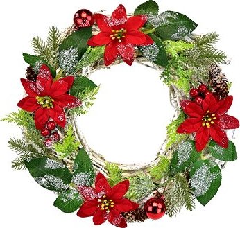 DOMMIO Vianočný veniec – prútený s červenou poinsettiou, 30 cm, umelé kvety na hrob, umele kvety na hrob, umelé kvety na hroby, lacne umele kvety na hrob, umele kytice na hrob, umele kytice na hroby, umelé ikebany na hrob, umele ikebany na hroby, umele ikebany na hrob, kvety na hrob umele, kytice na hroby umele