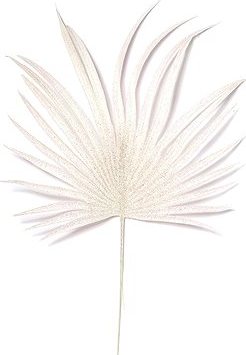 Súprava 2 ks dekorácií: Dekoračné listy biele s trblietkami 44 cm, umelé kvety na hrob, umele kvety na hrob, umelé kvety na hroby, lacne umele kvety na hrob, umele kytice na hrob, umele kytice na hroby, umelé ikebany na hrob, umele ikebany na hroby, umele ikebany na hrob, kvety na hrob umele, kytice na hroby umele