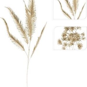 LAALU Súprava 2 ks dekorácií: Kvety champagne lesklé/s glitrami 82 cm, umelé kvety na hrob, umele kvety na hrob, umelé kvety na hroby, lacne umele kvety na hrob, umele kytice na hrob, umele kytice na hroby, umelé ikebany na hrob, umele ikebany na hroby, umele ikebany na hrob, kvety na hrob umele, kytice na hroby umele