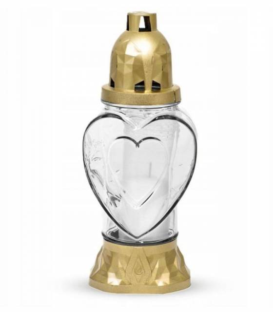 Kinekus Kahanec náhrobný srdce 25,5 cm 80g doba horenia 28 h číre sklo, kahance na hrob, kahance na hroby, kahanec na hrob, sviečka na hrob, velke kahance na hroby, kahance na cintorin, vianocne kahance na hrob, kahance na hroby velke, kahance na hrob s fotkou, lampáš na hrob cena, lacne sviecky na hroby, lampase na hrob s fotkou, lampase na cintorin, kahance na hrob cena