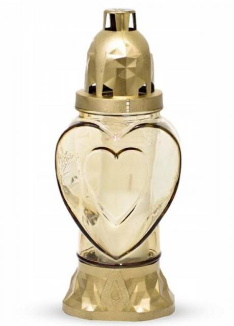 Kinekus Kahanec náhrobný srdce 25,5 cm 80g doba horenia 28 h zlatý /777935, kahance na hrob, kahance na hroby, kahanec na hrob, sviečka na hrob, velke kahance na hroby, kahance na cintorin, vianocne kahance na hrob, kahance na hroby velke, kahance na hrob s fotkou, lampáš na hrob cena, lacne sviecky na hroby, lampase na hrob s fotkou, lampase na cintorin, kahance na hrob cena