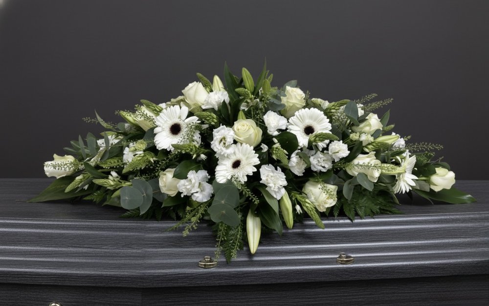Smútočný aranžmán na truhlu