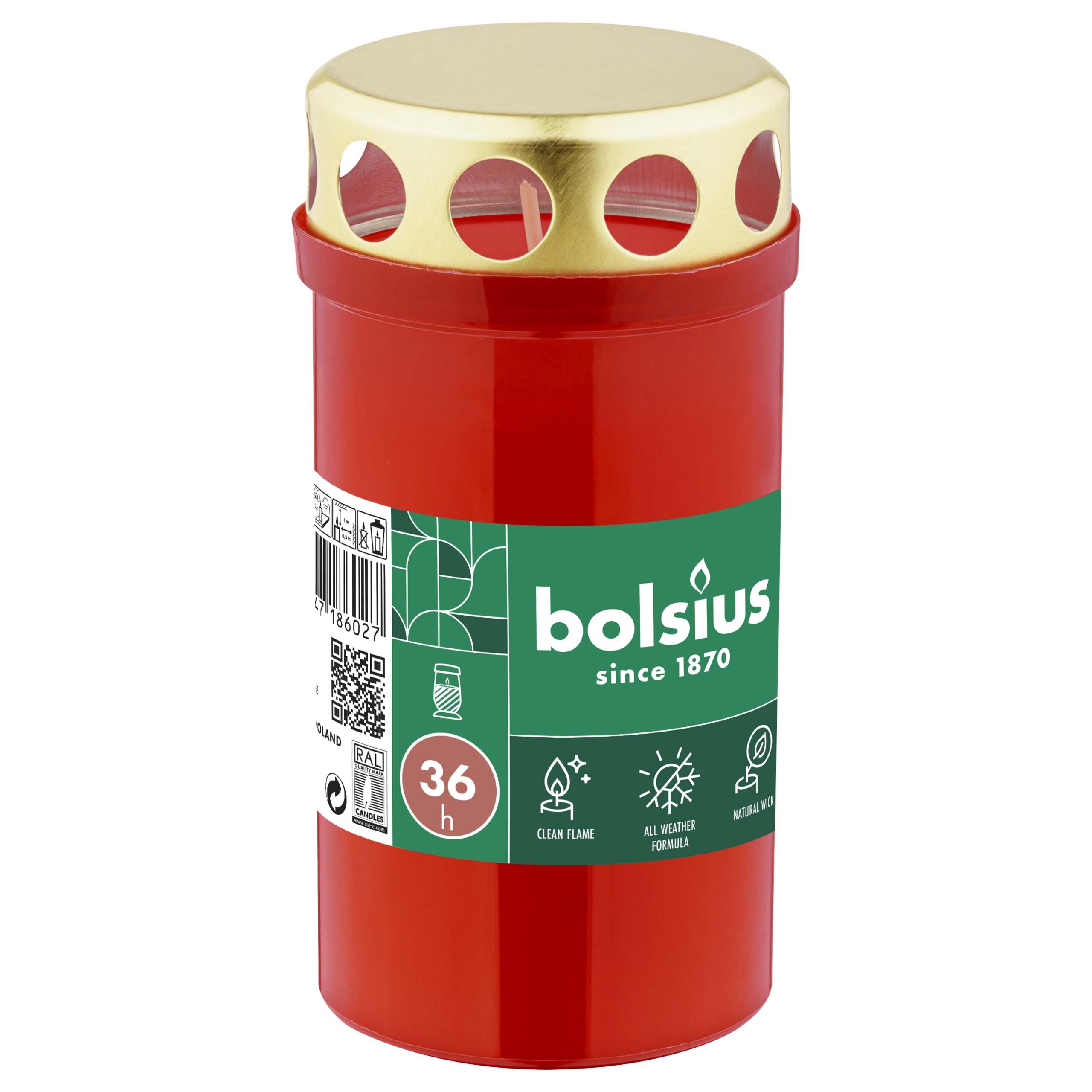 Cintorínska sviečka BOLSIUS 36 hodín červená, kahance na hrob, kahance na hroby, kahanec na hrob, sviečka na hrob, velke kahance na hroby, kahance na cintorin, vianocne kahance na hrob, kahance na hroby velke, kahance na hrob s fotkou, lampáš na hrob cena, lacne sviecky na hroby, lampase na hrob s fotkou, lampase na cintorin, kahance na hrob cena