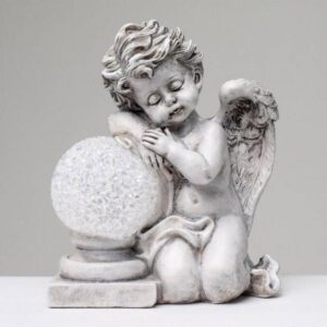 Kinekus Dekorácia ANJEL s LED guľou 12x9,5x15cm polyres, spominame, napis spominame, drevene napisy spominame, dreveny napis spominame, dekoracie na hroby, ikebany na hroby, aranžmany na hrob, moderne ikebany na hroby, ikebany na hroby eshop, lacne ikebany na hroby, umele ikebany na hroby, lacne dekoracie na hrob, ikebany na dušičky, ikebana na dušičky, jesenne dekoracie na hroby, jesenne ikebany na hroby, umelá ikebana na hrob, predaj ikebany na hroby