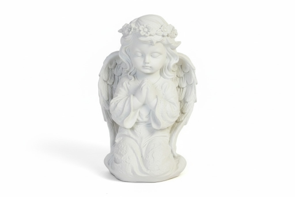 MAKRO - Anjel biely klačiaci 23cm - anjelik na hrob, anjelikovia na hroby, solarny anjel na hrob, sochy anjelov na hroby, svietiaci anjel na hrob, anjel na hrob s led sviečkou, kamenny anjel na hrob, anjel socha na hrob, predaj anjelov na hrob, sošky anjelov na hrob, led anjel na hrob, anjel na cintorin, betonovy anjel na hrob, dekoracie na hrob anjel, anjeliky na hroby, velky anjel na hrob