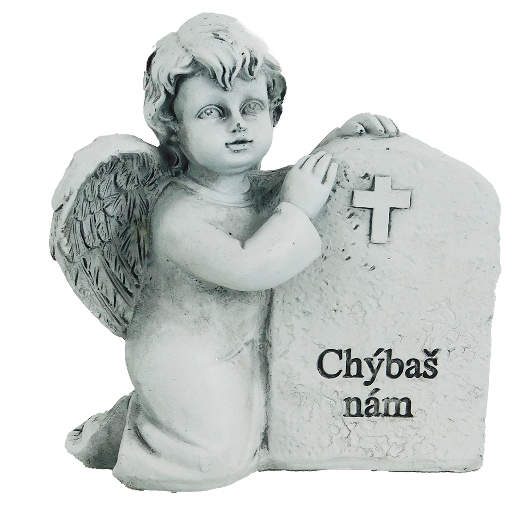 MAKRO - Anjel - chýbaš nám 9,5x9cm - anjelik na hrob, anjelikovia na hroby, solarny anjel na hrob, sochy anjelov na hroby, svietiaci anjel na hrob, anjel na hrob s led sviečkou, kamenny anjel na hrob, anjel socha na hrob, predaj anjelov na hrob, sošky anjelov na hrob, led anjel na hrob, anjel na cintorin, betonovy anjel na hrob, dekoracie na hrob anjel, anjeliky na hroby, velky anjel na hrob