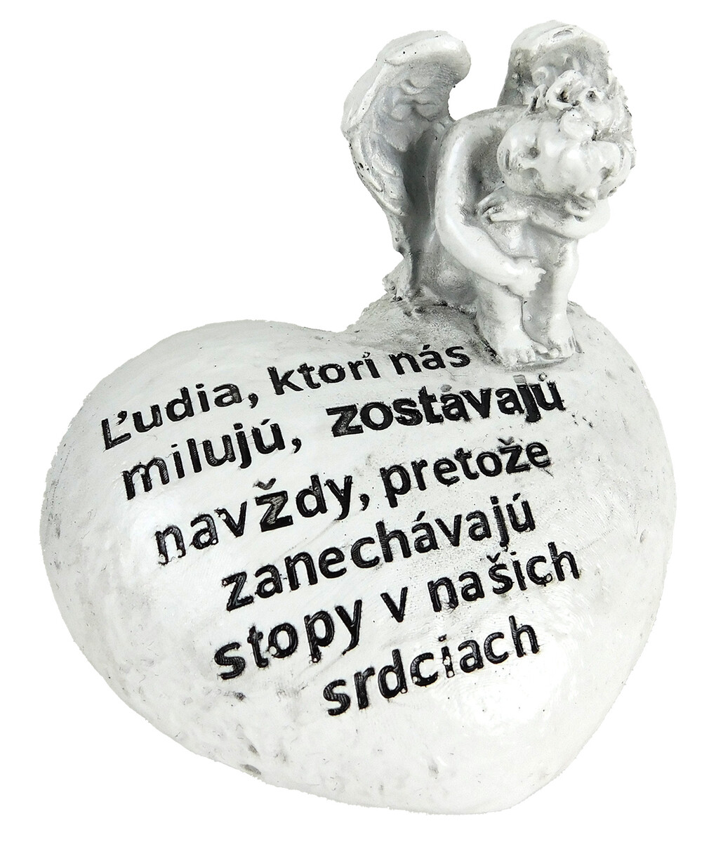 MAKRO - Anjel na srdci 12x10cm - anjelik na hrob, anjelikovia na hroby, solarny anjel na hrob, sochy anjelov na hroby, svietiaci anjel na hrob, anjel na hrob s led sviečkou, kamenny anjel na hrob, anjel socha na hrob, predaj anjelov na hrob, sošky anjelov na hrob, led anjel na hrob, anjel na cintorin, betonovy anjel na hrob, dekoracie na hrob anjel, anjeliky na hroby, velky anjel na hrob