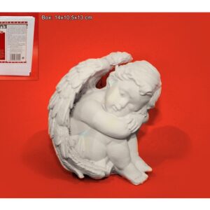 MAKRO - Anjel sediaci 13cm - anjelik na hrob, anjelikovia na hroby, solarny anjel na hrob, sochy anjelov na hroby, svietiaci anjel na hrob, anjel na hrob s led sviečkou, kamenny anjel na hrob, anjel socha na hrob, predaj anjelov na hrob, sošky anjelov na hrob, led anjel na hrob, anjel na cintorin, betonovy anjel na hrob, dekoracie na hrob anjel, anjeliky na hroby, velky anjel na hrob